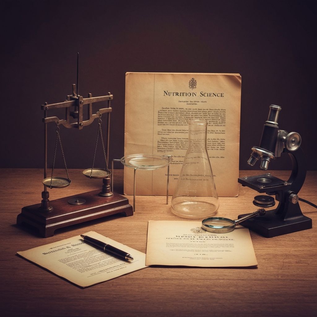 Historical evolution of nutritional science